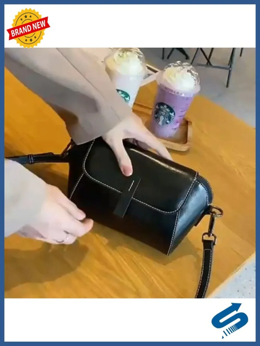 Genuine Leather Mini Small Crossbody Shoulder Bag